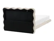 Bett mit Lattenrost Bouclé SOULISSE 120 x 200 cm Beige_1129775