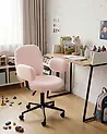 Desk Chair MORAGA Boucle Pastel Pink