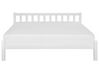 Dřevěná postel 180 x 200 cm bílá FLORAC_754679
