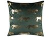 Set di 2 cuscini decorativi in velluto verde stampa leopardo 45x45 cm BLUEBELL_769096