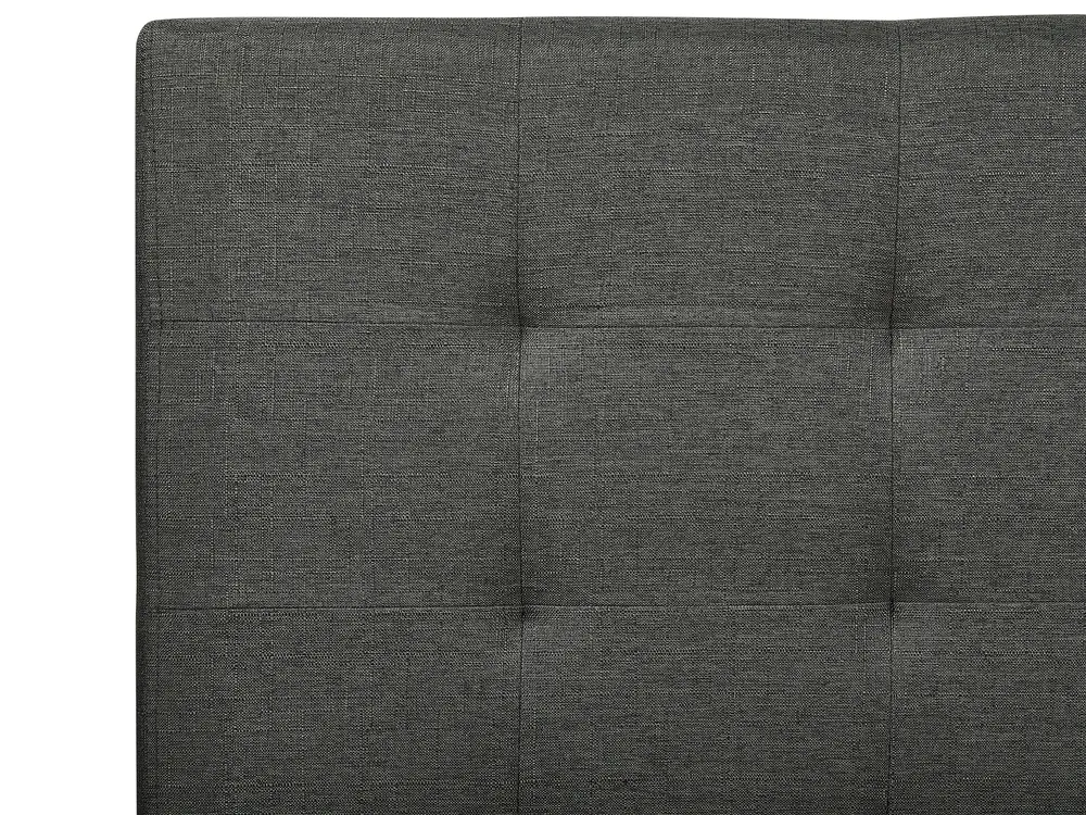 Bed Fabric LA ROCHELLE 180 x 200 cm (EU Super King) Dark Grey_904630