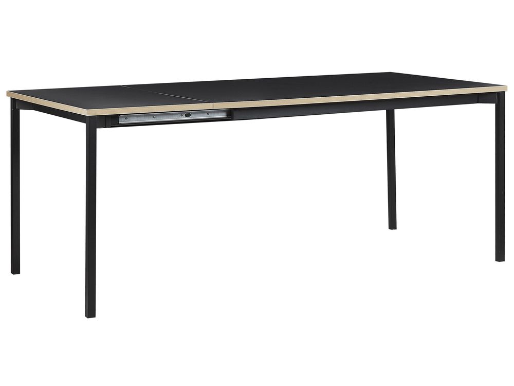 Utdragbart konferensbord AVIS 90 cm 140/190 cm Svart