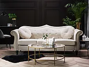 Sofa 3 Seater SKIEN Velvet Light Beige_1161659