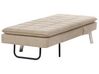 Chaise longue en tissu beige LOIRET_927298