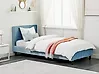 Funda para cama Terciopelo FITOU 90 x 200 cm Azul claro