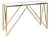 Skleněný konzolový stolek zlatý WESO_824971