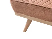 Sofa Bed 2 Seater KALFAFEL Fabric Golden Brown_1009389