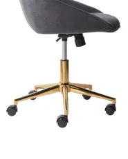 Sedia da scrivania BARDSDALE Velluto Grigio scuro_949082