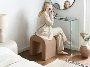 Taburetka ESTES Buklé Svetlohnedá_1066875