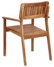Set of 2 Garden Chairs AGELLO Acacia Wood Brown_923440