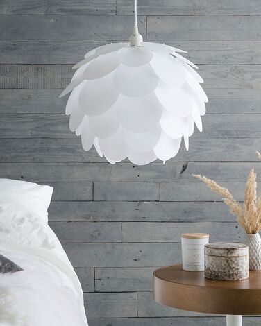 Plastic Pendant Lamp White RHINE