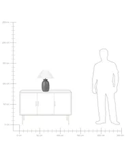 Table Lamp PATILLAS Ceramic Black_860767