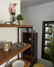 4 Tier Shelving Unit BRISBANE 160 cm Dark Brown_868412