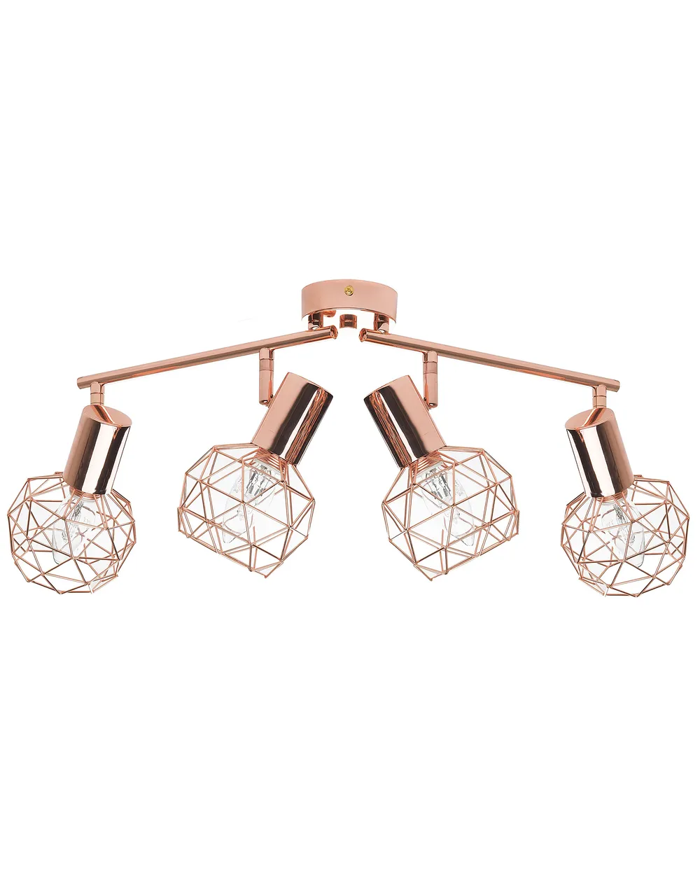 4 Light Spotlight CHENAB Adjustable Metal Copper_727685