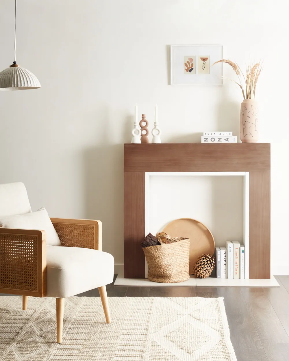 Cornice Caminetto BOYANUP Marrone chiaro_950399