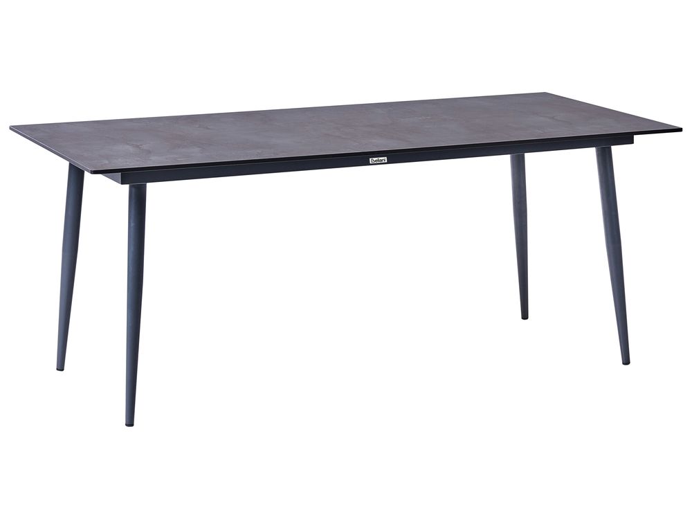 Garden Dining Table TOLENTINO 180 cm 90 cm Stone Effect Grey