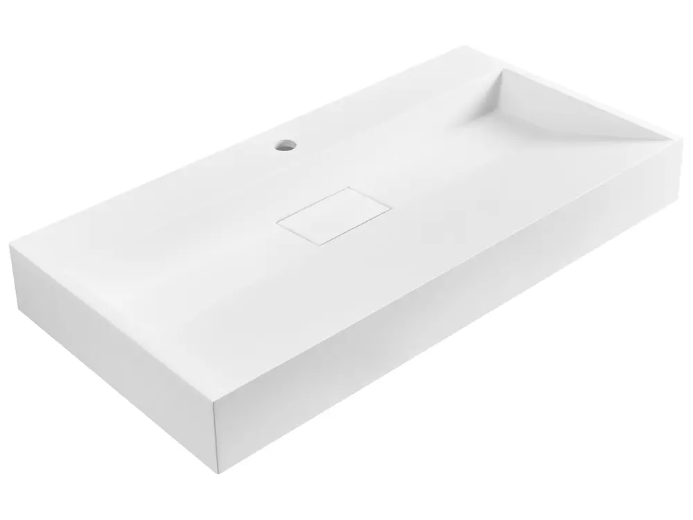 Wall Hung Basin QUENKO 900 x 460 mm Mineral Cast White