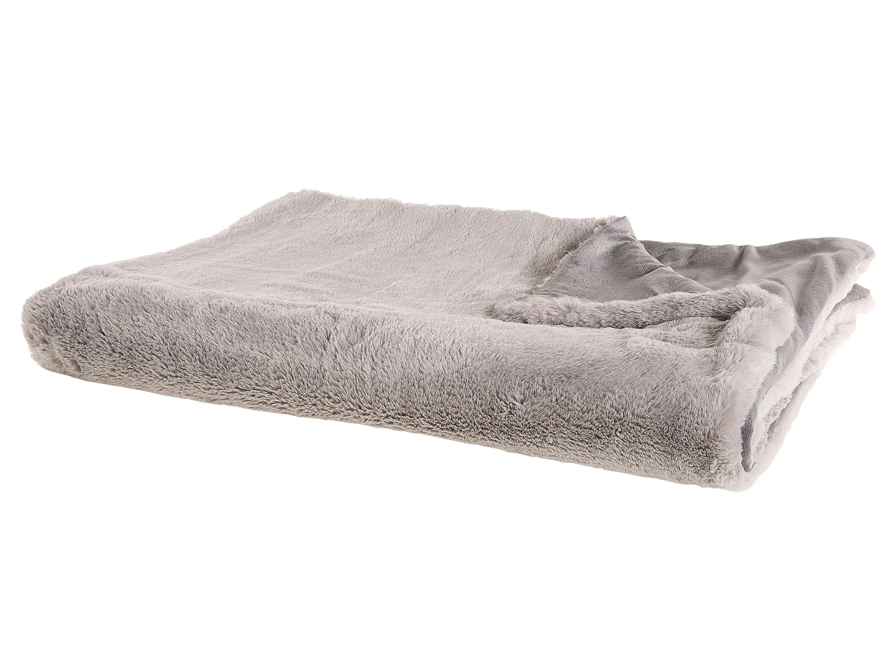 Kuscheldecke CHAAB 150 x 200 cm Hellgrau_789974