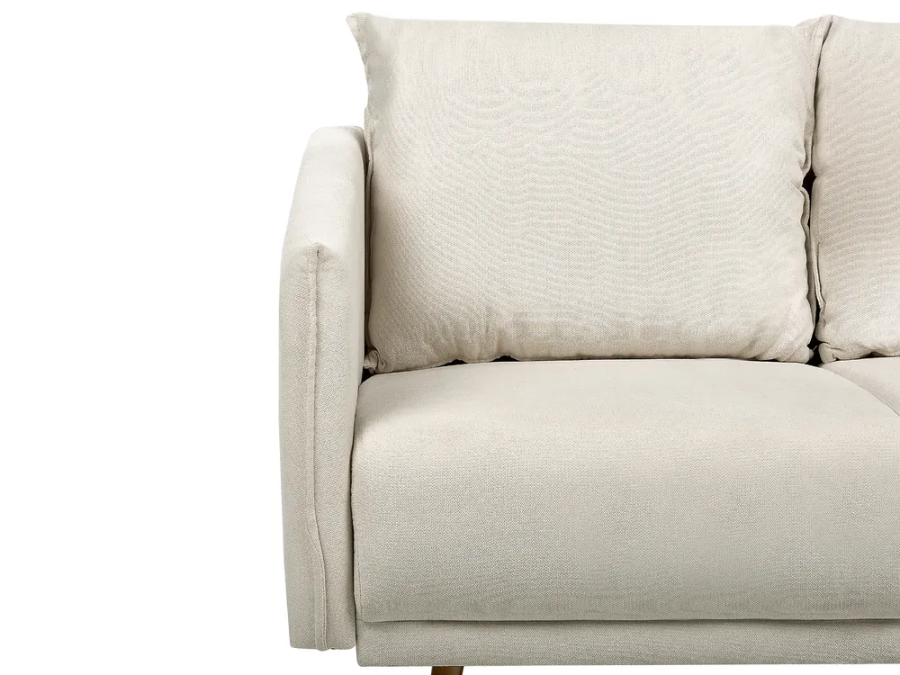 Sofa 2 Seater MAURA Fabric Light Beige_892229