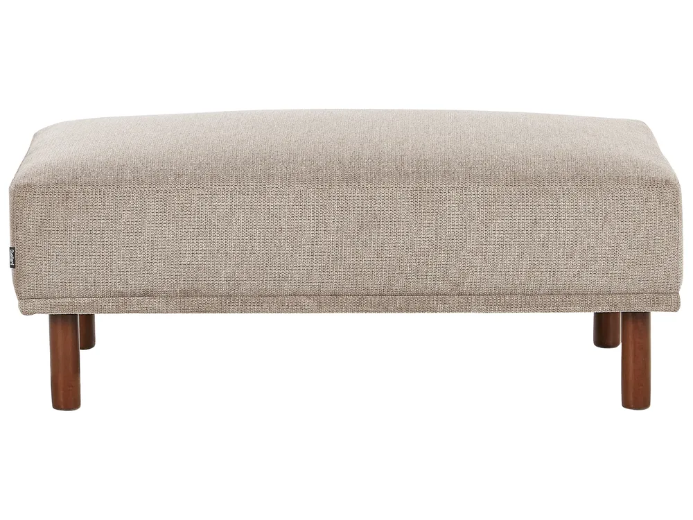 Corner Sofa 3 Seater HOLT with Ottoman Fabric Taupe Left Hand_959260