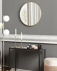 Miroir SAUVIE 57 cm 57 cm Doré_1179322