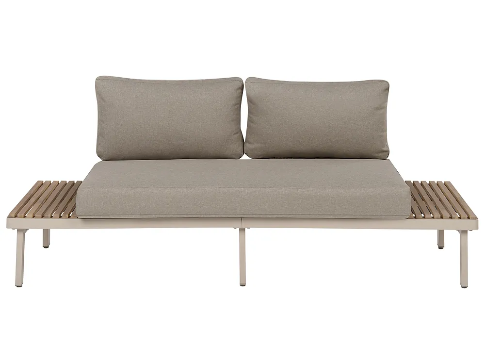 Set da giardino con tavolo 5 posti FIVIZZANO Legno d'acacia Beige_1161047