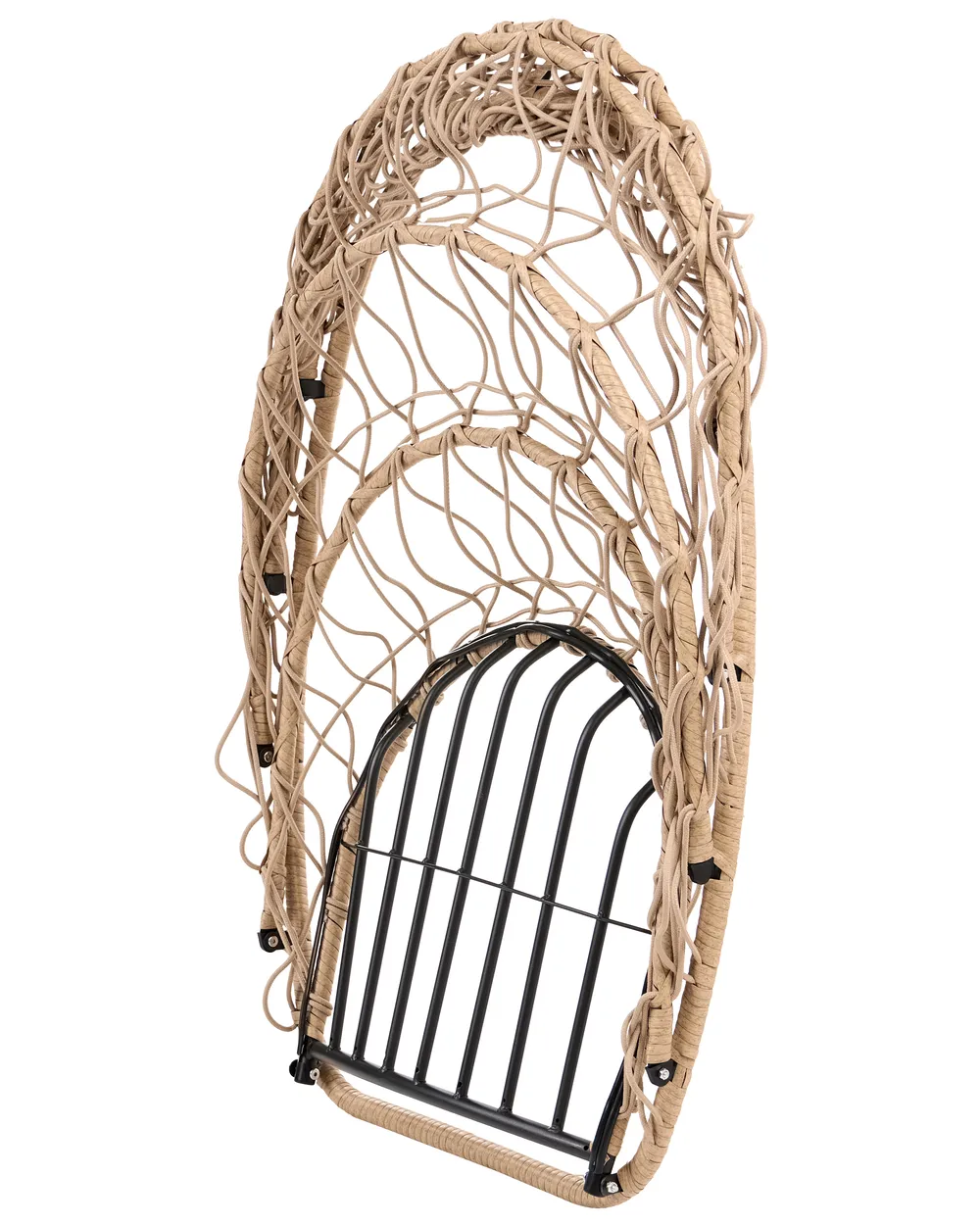 Hanging Chair with Stand MORNESE Metal Natural_1146571
