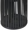 Lanterne décorative noire en bois de saule 80 cm LUZON_774428