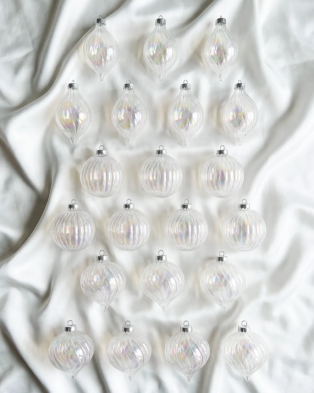 Conjunto de 21 bolas de Navidad NORTHWIND Vidrio Transparente