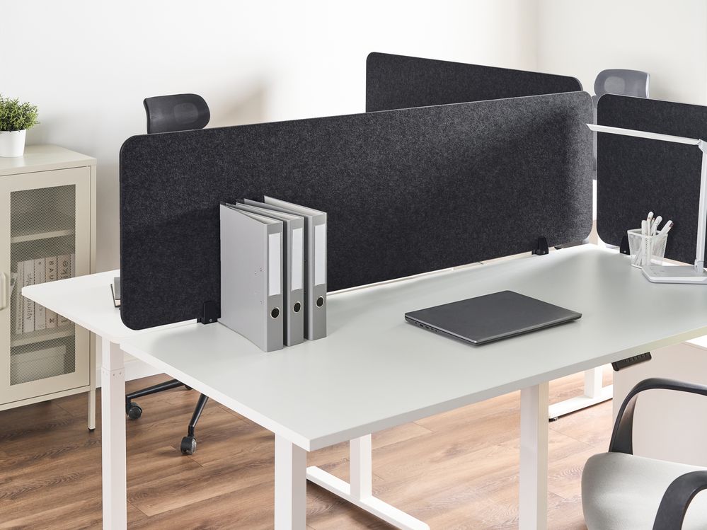 Cloison amovible de bureau SPLIT 160 x 50 cm Gris foncé