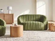 Divano 2 posti MALUNG Velluto Verde scuro_884062