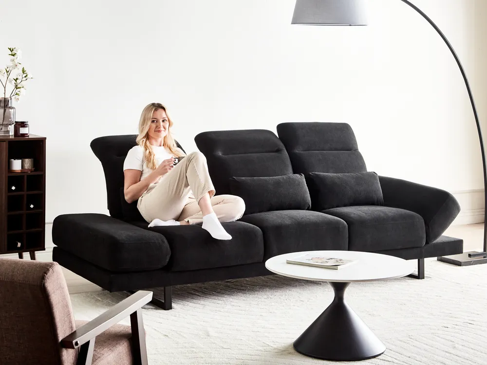Sofa dla 3 osób IKAST Czarny