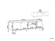 TV Stand ITACA Brown/ White_816397