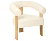 Living Room Set ILBRO Boucle Off-White/ Light Brown_985018