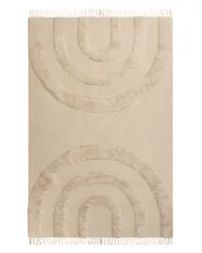Kids Rug NAKO  Beige 140 x 200 cm Cotton_1135352