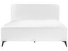 Boucle EU King Size Bed Off-White VALOGNES_930560