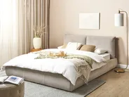 Waterbed Corduroy VINAY 160 x 200 cm (EU King Size) Taupe_881115