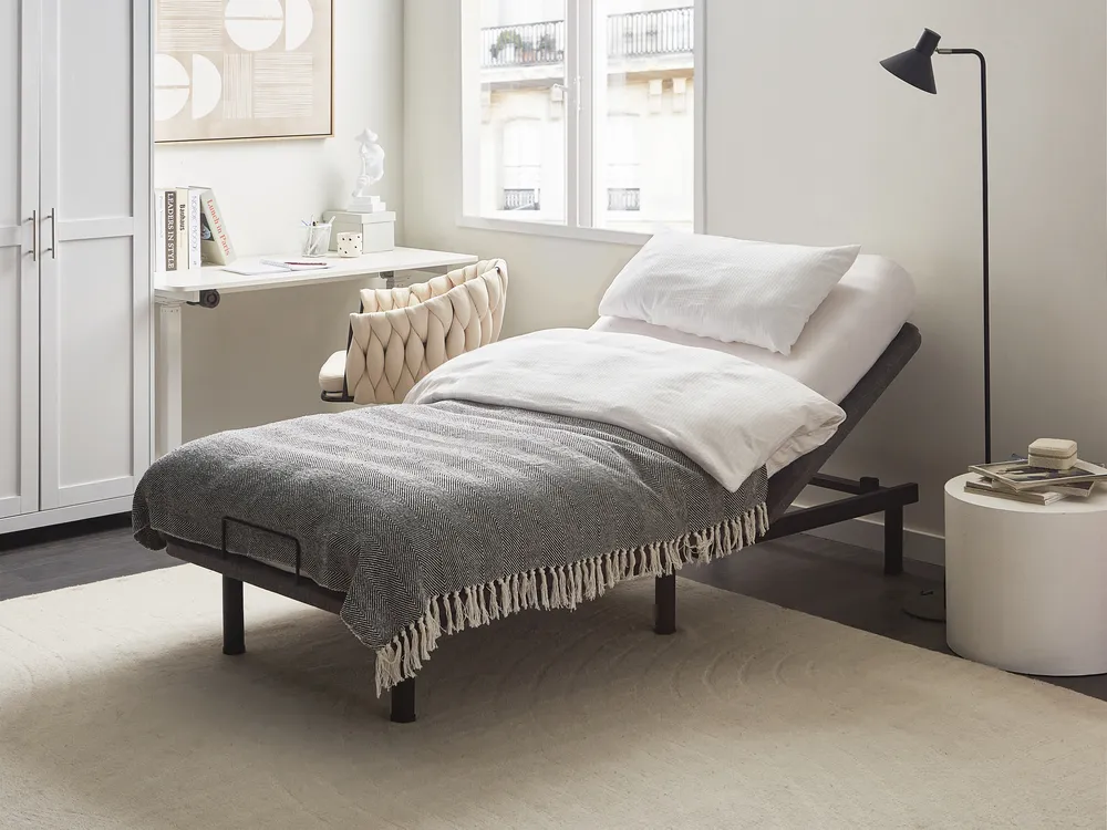 Electric Adjustable Bed Base BRUNOY 90 x 200 cm (EU Single) Grey_991532
