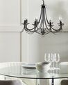 8 Light Chandelier Black TEESTA_875887