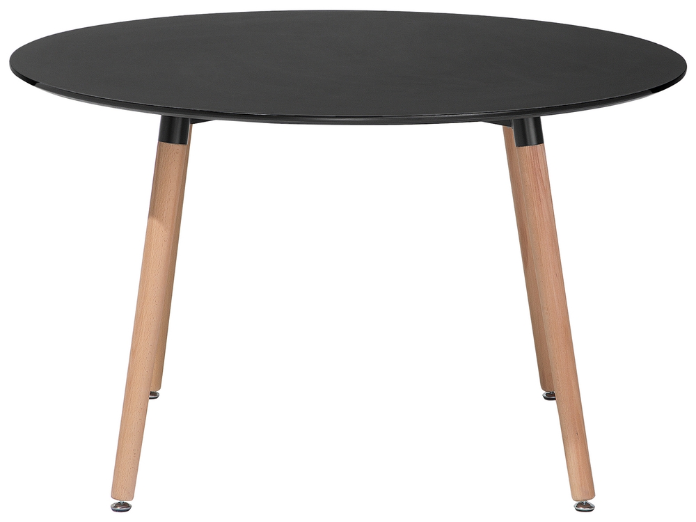 Round Dining Table 120 cm Black BOVIO Beliani
