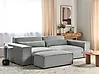 Sofa modułowa dla 2 osób HELLNAR z otomaną Szary