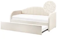 Trundle Bed Boucle EYBURIE 90 x 200 cm (EU Single) Light Beige_907119
