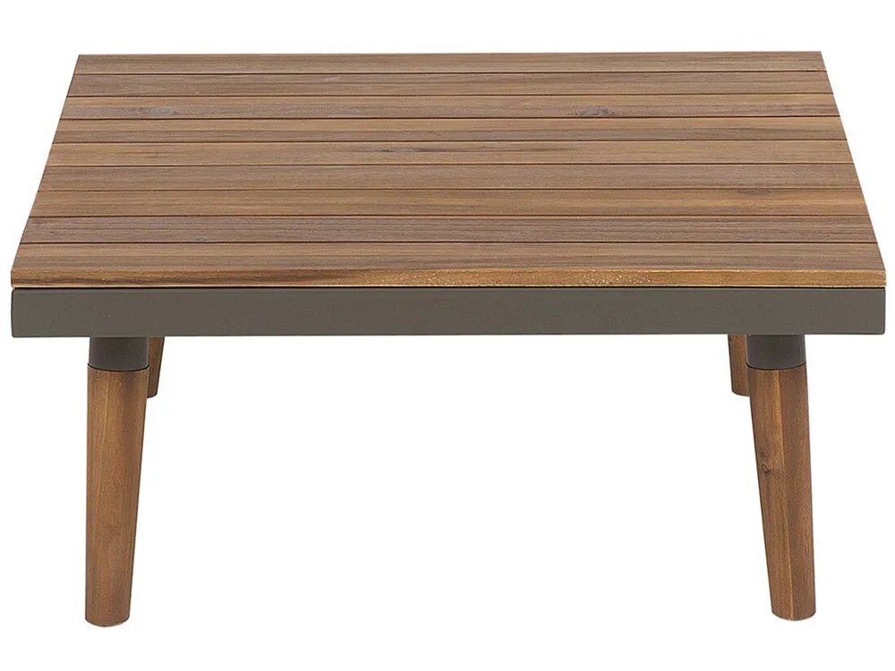 Garden Corner Sofa with Table 5 Seater CORATO Acacia Wood Grey_718999