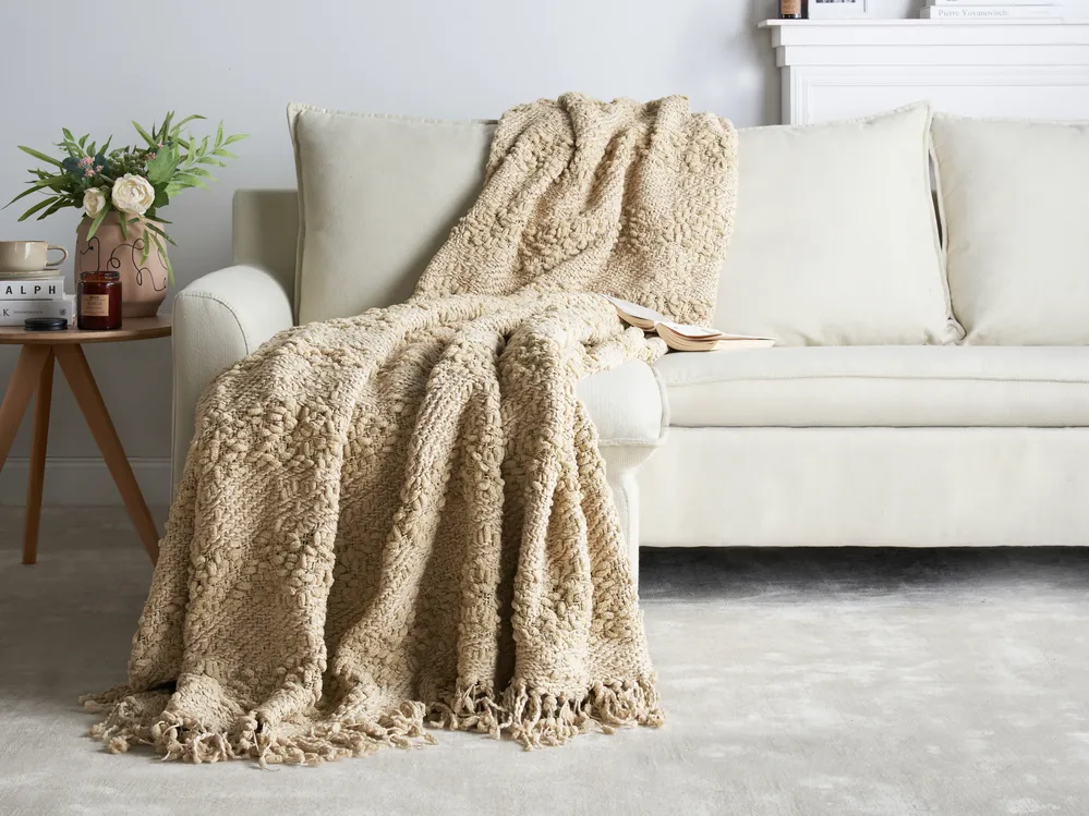Coperta in pile di flanella morbida e leggera per soggiorno, camera da letto, divano, 76 x 101,6 cm