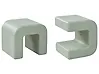 Set of 2 Side Tables MOZIA Green