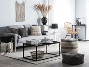 Sofa 2 Seater KALMAR Fabric Light Grey_703957