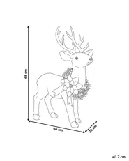 Dekoracja świąteczna JANAKKALA 68 cm Renifer Biały_1172476