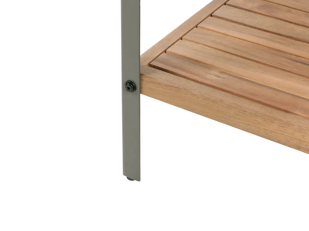 Outdoor Kitchen Island IVREA Brown Certified Acacia Wood_987963