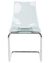 Set of 2 Dining Chairs Transparent MARSHALL_930049