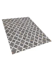 Tappeto ROLUNAY Grigio scuro 160 x 230 cm Pelle naturale_780562